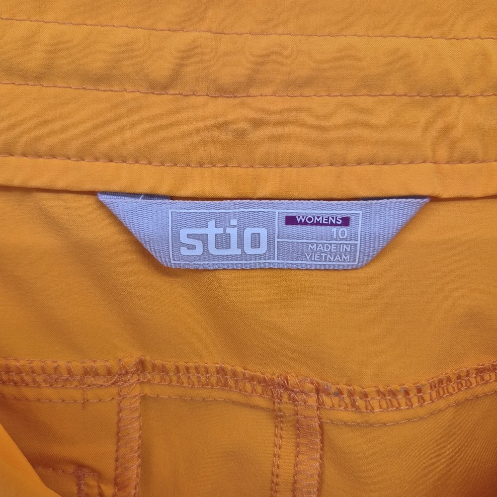 STIO CFS Board Pants Women's 10 Orange Lightweight Hiking Outdoor Quick Dry - Picture 2 of 16